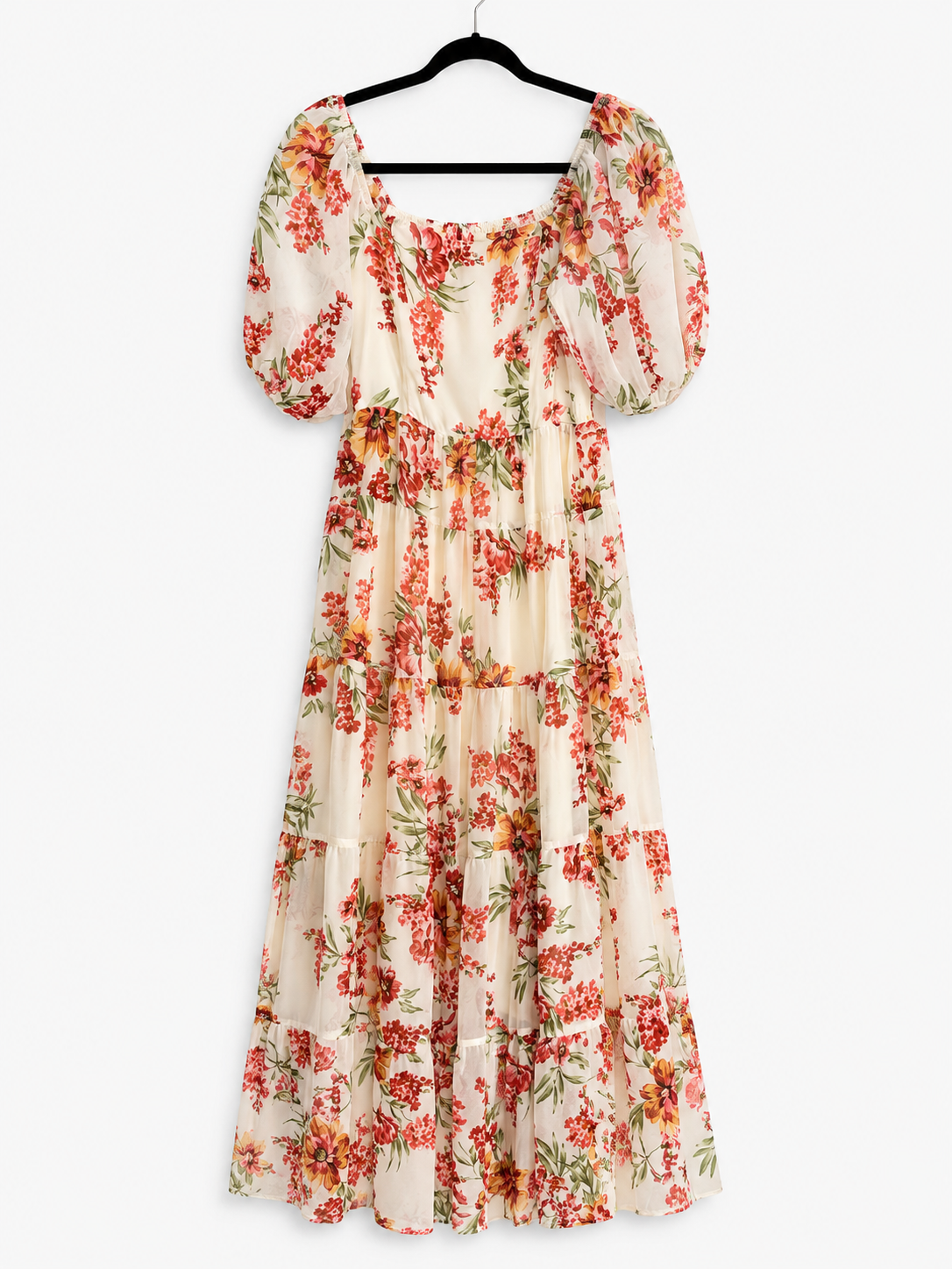 Floral Tiered Maxi Dress