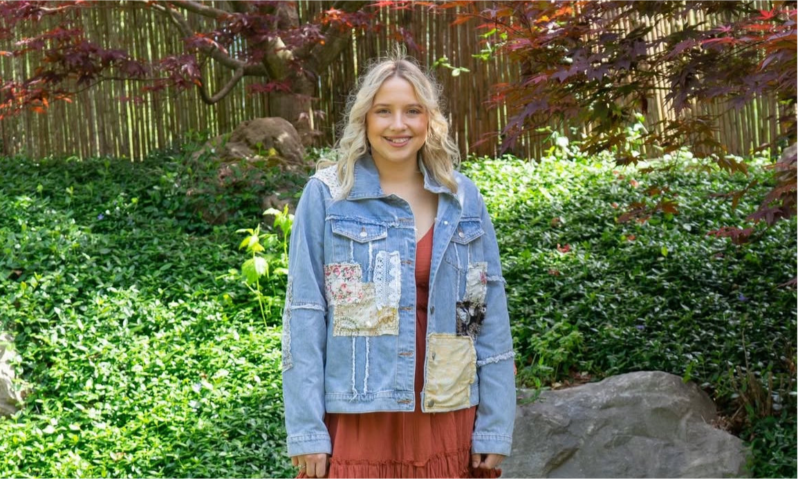 Abstract Denim Jacket