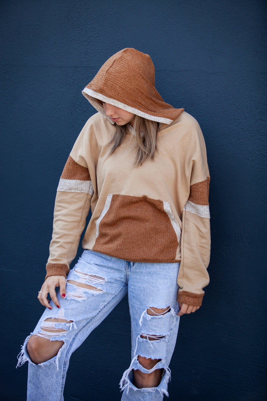 Mocha Hooded Shirt