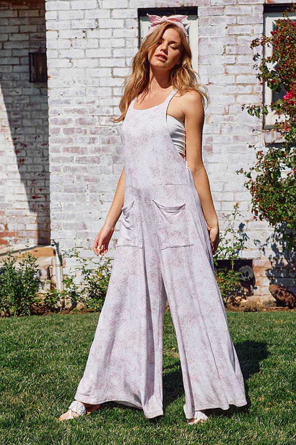 Drawstring Tie Jumpsuit With Pockets