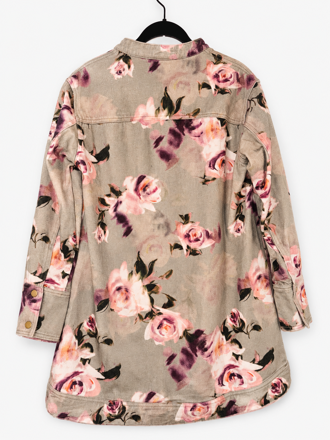 Floral Denim Pullover Mini Dress LD1574