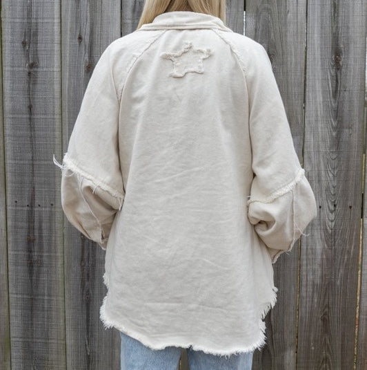 "Ivory Tower" Oversized Jacket