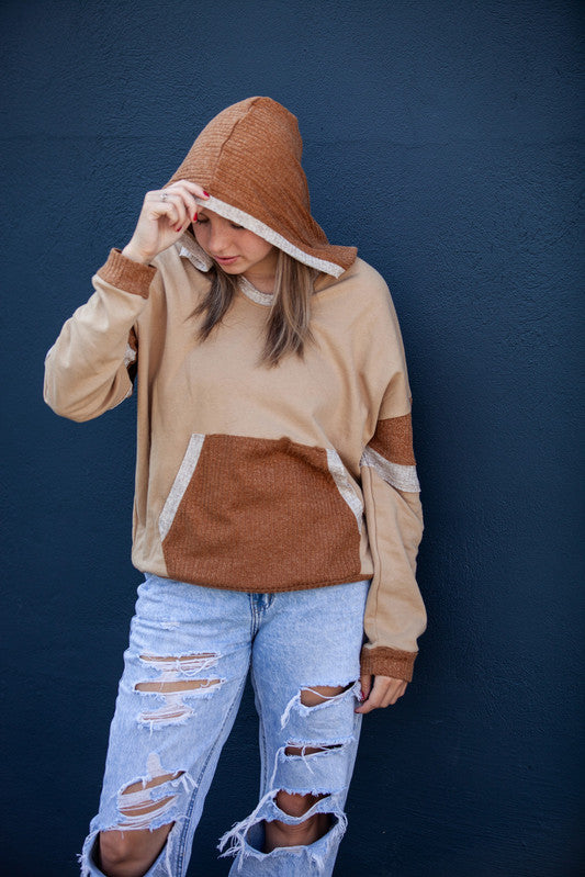 Mocha Hooded Shirt