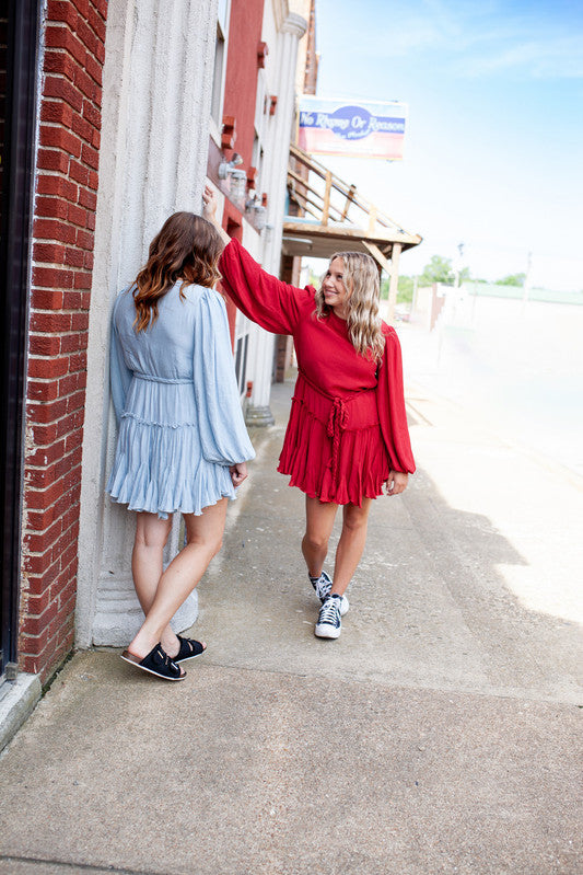 Tying Ruffle Dress